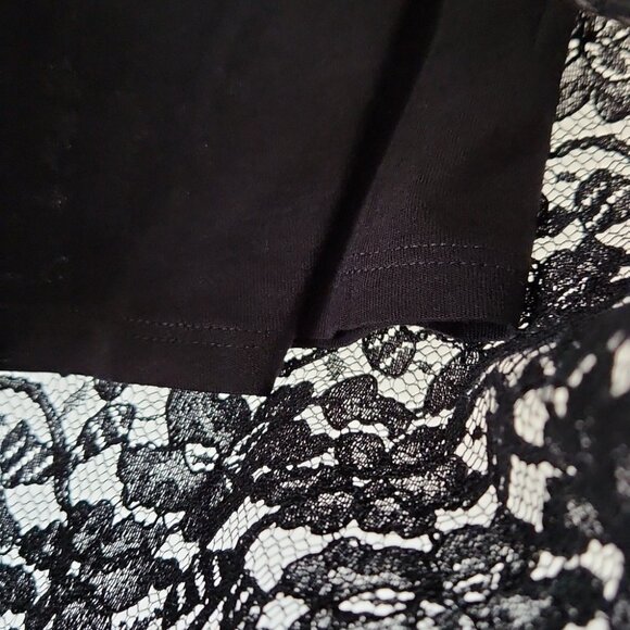 ARITZIA | Babaton Wilbur Lace Midi Pencil Skirt black Sz 00 - Picture 5 of 7